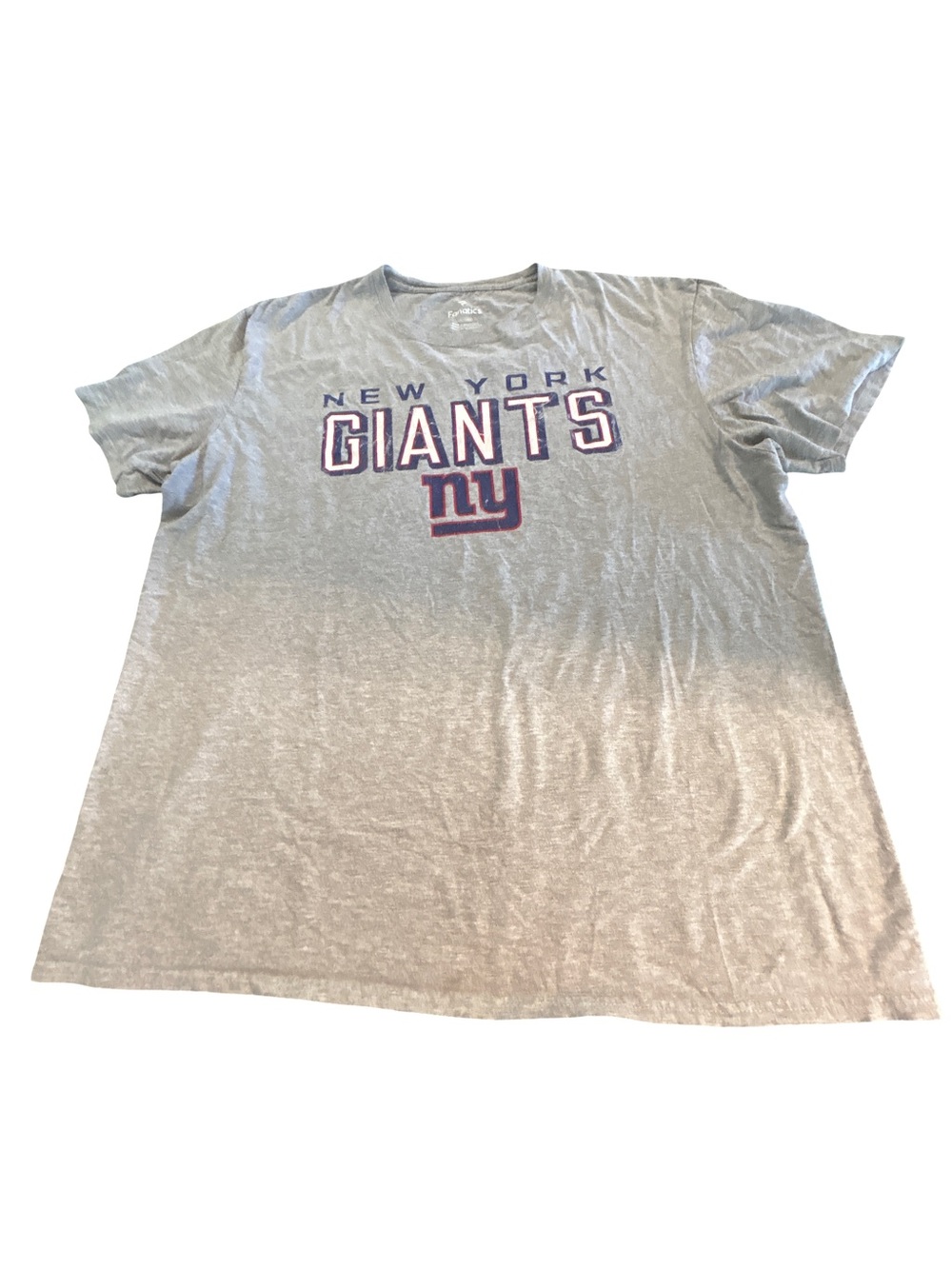Fanatics Y2Kstyle New York Giants T-Shirt Grey Graphic Tee Mens XL Streetwear